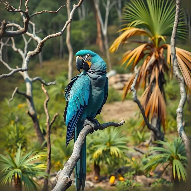 Spix's Macaw — hand-raised parrot at Parrot Bliss, West Palm Beach, Florida