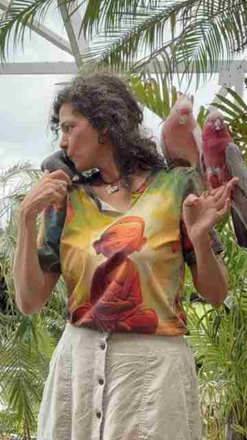 Parrot at the Blissful Sanctuary
